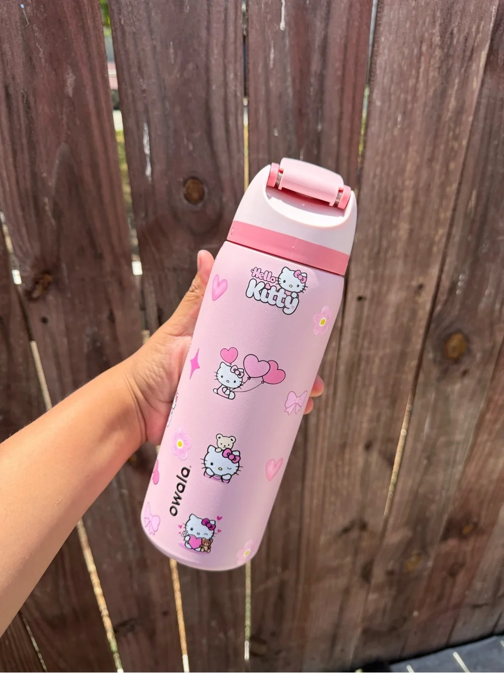 New 32 oz Water Bottle Pink Kitty